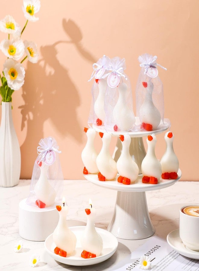 Conelist 16 Sets Silly Goose Candles Party Favors Silly Goose Candles Baby Shower Party Favors for Guests Little Tealight Candle with Thank Tags for Gender Reveal Wedding(Classic) - Image 2